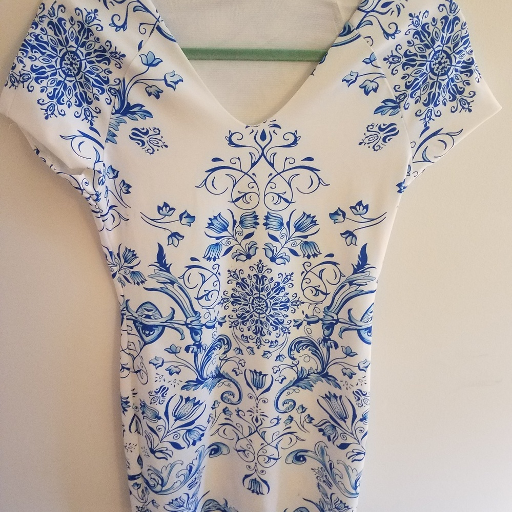 White and Blue dress